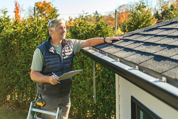 Professional Roofing technician working in New Glarus, WI